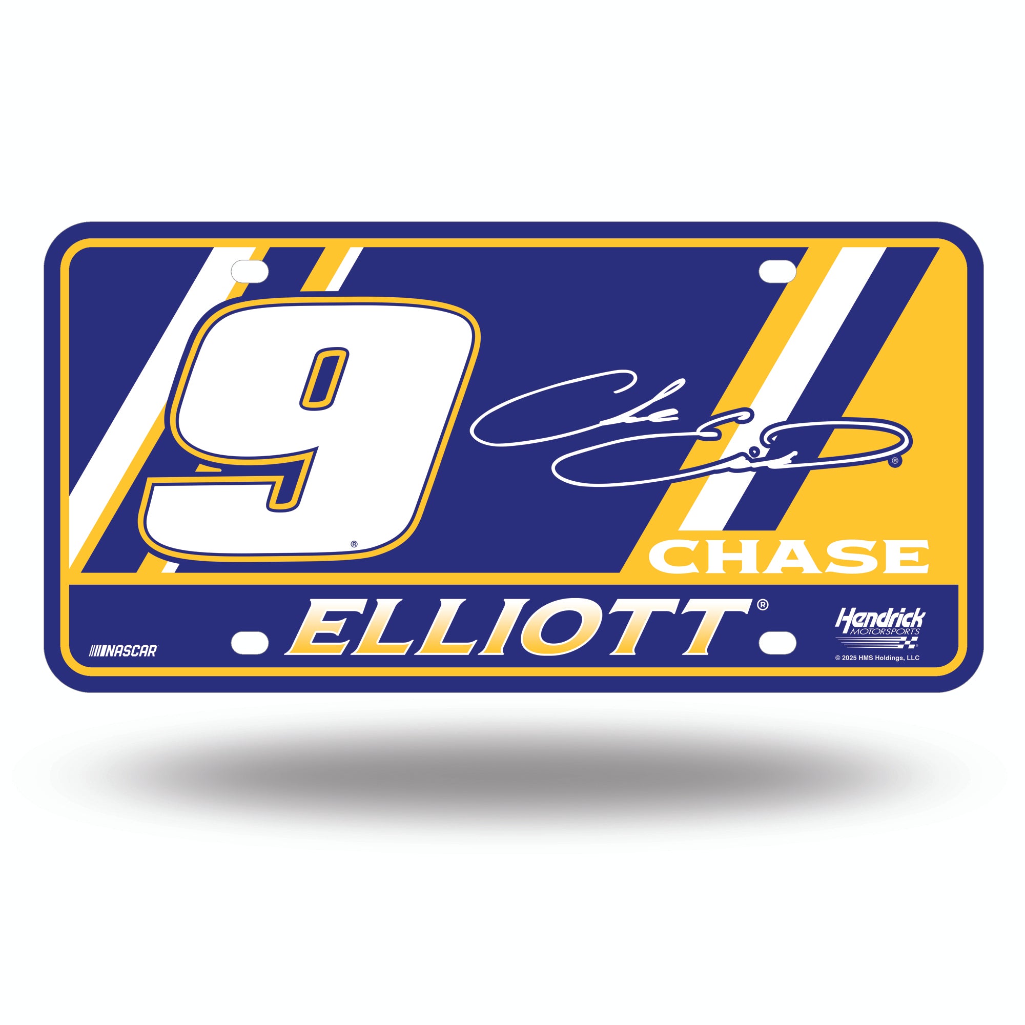 Chase Elliott Metal Auto Tag