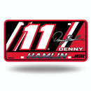 Denny Hamlin Metal Auto Tag
