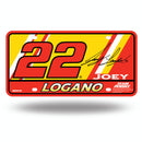 Joey Logano Metal Auto Tag