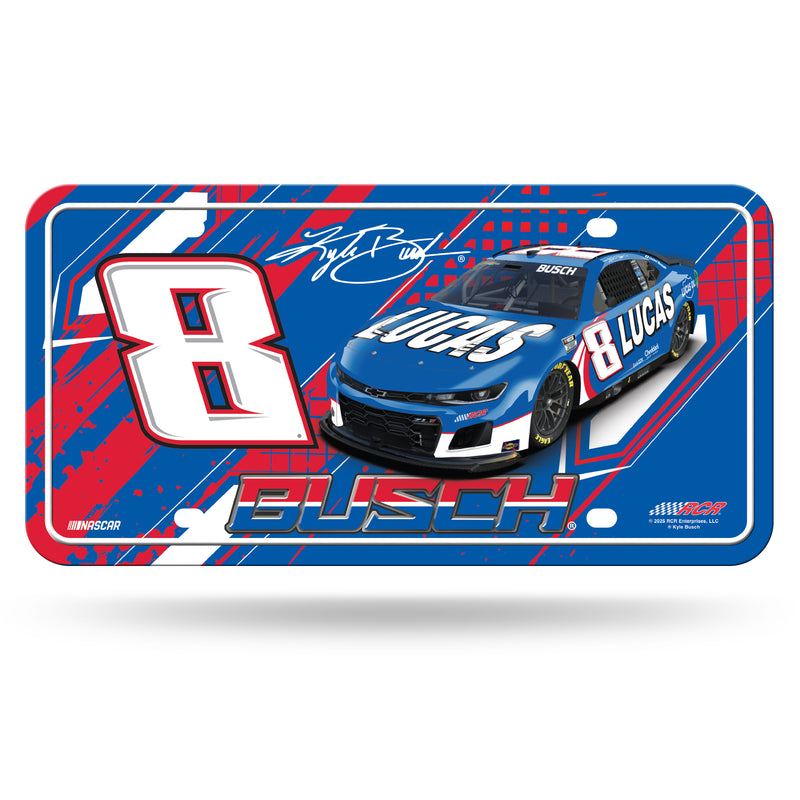 Kyle Busch Metal Auto Tag - Car Art