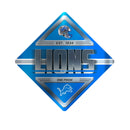 Detroit Lions Metal Wall Sign (16.5 X 16.5")