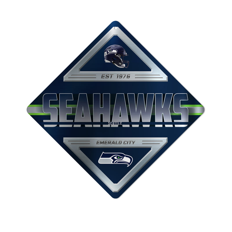Seahawks Metal Wall Sign 16.5 X 16.5