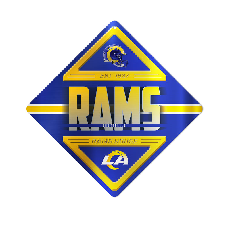 Rams Metal Wall Sign 16.5 X 16.5