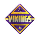 Vikings Metal Wall Sign 16.5 X 16.5