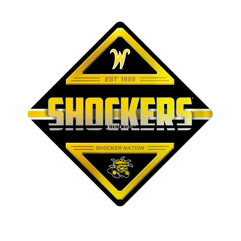 Wichita State Metal Wall Sign 16.5 X 16.5