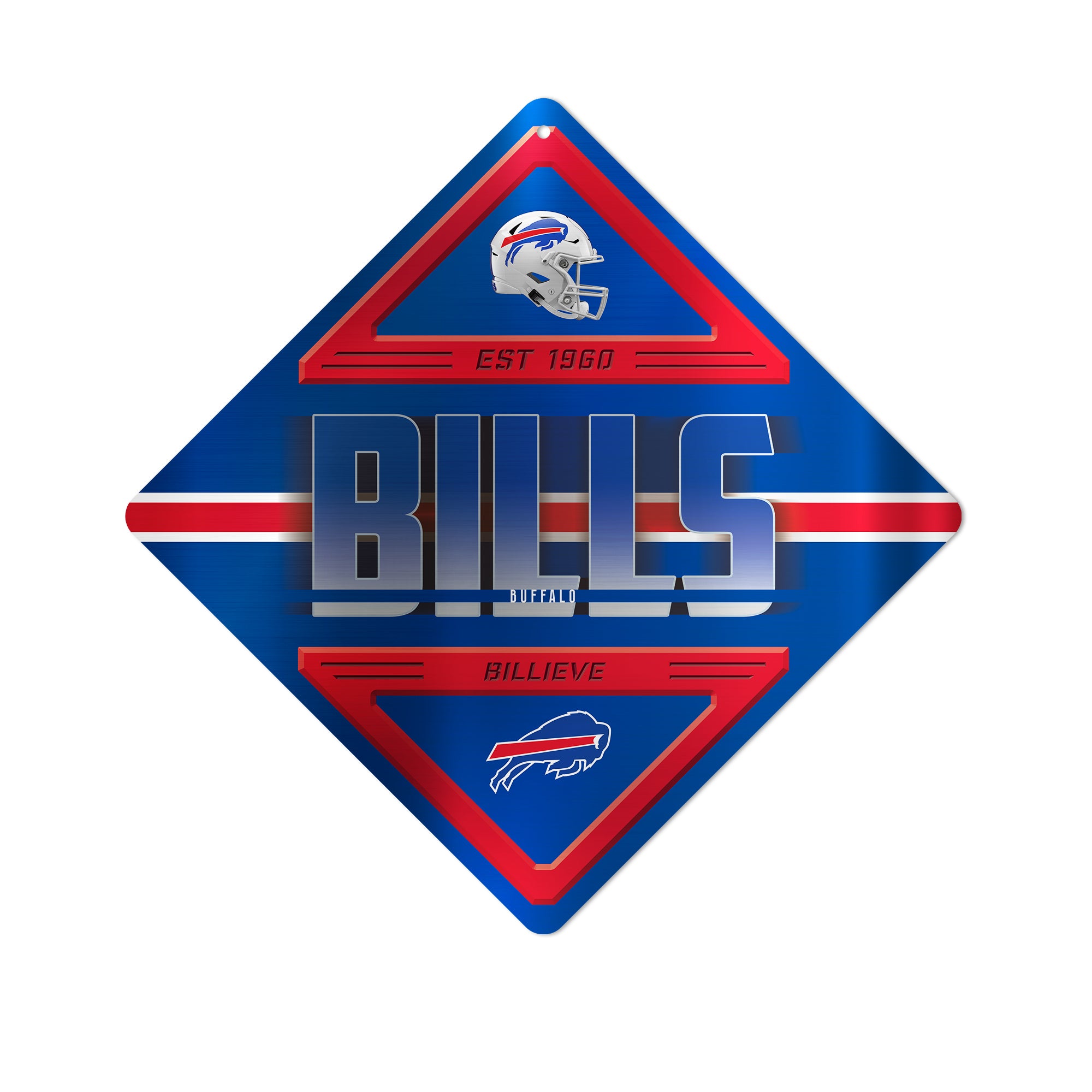 Bills Metal Wall Sign 16.5 X 16.5