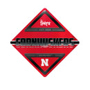 Nebraska University Metal Wall Sign 16.5 X 16.5