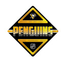 Penguins Metal Wall Sign 16.5 X 16.5