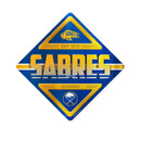 Sabres Metal Wall Sign 16.5 X 16.5