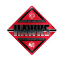 Atlanta Hawks Metal Sign (16.5” X 16.5”)