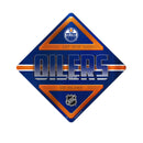 Oilers Metal Wall Sign 16.5 X 16.5