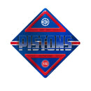 Detroit Pistons Metal Wall Sign (16.5 X 16.5")