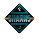 Sharks Metal Wall Sign 16.5 X 16.5
