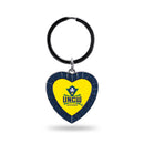 North Carolina - Wilmington Navy Rhinestone Heart Keychain