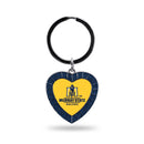 Murray State Navy Rhinestone Heart Keychain