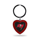 Buccaneers Red Rhinestone Heart Keychain