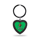 Marshall Black Rhinestone Heart Keychain