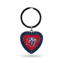 Liberty Navy Rhinestone Heart Keychain