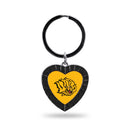 Arkansas Pine Bluff Black Rhinestone Heart Keychain