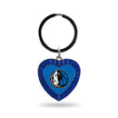 Mavericks Colored Rhinestone Heart Keychain - Royal