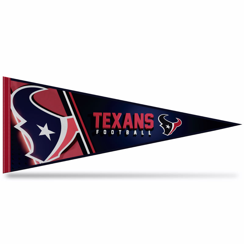 Houston Texans Primary Logo 12" x 30" Soft Felt Pennant