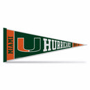 Miami Hurricanes Rally Soft Felt Pennant (12x30")