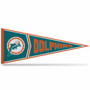 Dolphins Retro Design Soft Felt Carded Pennant (12" X 30")