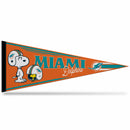 Miami Dolphins Peanuts Game Day Soft Felt Pennant