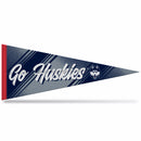 UCONN Team Slogan Soft Felt 12X30 Pennant - Go Huskies