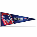 NFL Rico Industries New England Patriots 12" x 30" Soft Felt Pennant - EZ to Hang