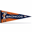 NFL Rico Industries Denver Broncos 12" x 30" Soft Felt Pennant - EZ to Hang