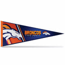 NFL Rico Industries Denver Broncos 12" x 30" Soft Felt Pennant - EZ to Hang