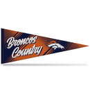 Broncos Team Slogan 12" x 30" Soft Felt Pennant