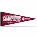 Indiana University 2026 Football National Champions Soft Felt 12X30 Pennant