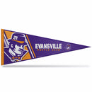Evansville-U Of Soft Felt 12" X 30" Pennant With Header Card
