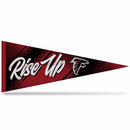 Falcons Team Slogan 12" x 30" Soft Felt Pennant