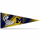 Michigan University Team Slogan Soft Felt 12X30 Pennant - Go Blue