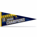 Michigan University 11 Time College Football Champs Soft Felt Carded Pennant (12X30)