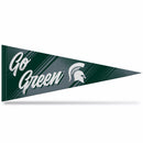Michigan State Team Slogan Soft Felt 12X30 Pennant - Go Green