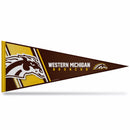 Western Michigan Soft Felt 12" X 30" Pennant With Header Card