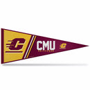 Central Michigan Soft Felt 12" X 30" Pennant With Header Card
