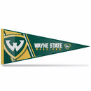 Wayne State University Soft Felt 12" X 30" Pennant With Header Card