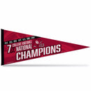 Oklahoma University 7 Time College Football Champs Soft Felt Carded Pennant (12X30)