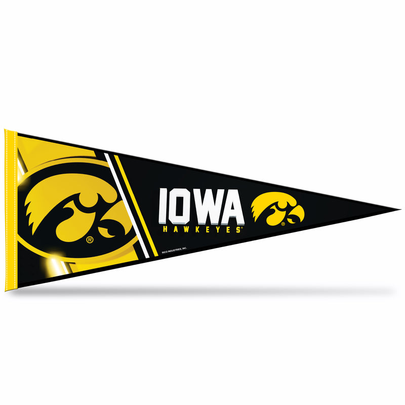NCAA Rico Industries Iowa Hawkeyes 12" x 30" Soft Felt Pennant - EZ to Hang