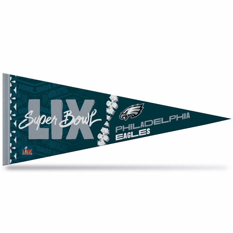 Philadelphia Eagles 2025 Super Bowl LIX Bound Soft Felt 12X30 Pennant