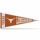 Texas University Rally Design Soft Felt 12" X 30" Pennant With Header Card