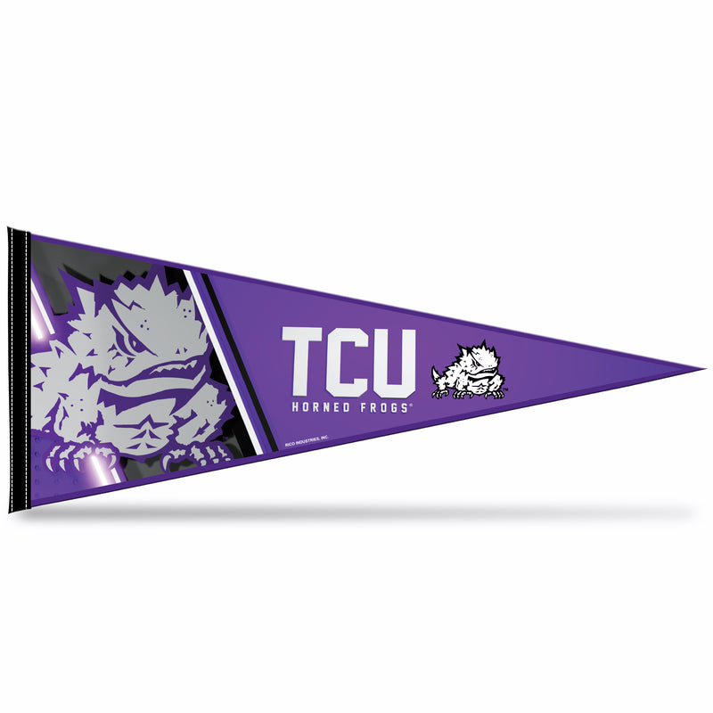 Tcu Carded Soft Felt Pennant (12X30)