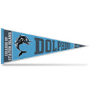 College Of Staten Island Dolphins Rally Design Soft Felt Carded Pennant (12" X 30")