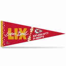 Kansas City Chiefs 2025 Super Bowl LIX Bound Soft Felt 12X30 Pennant