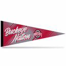 Ohio State University Team Slogan Soft Felt 12X30 Pennant - Buckeye Nation